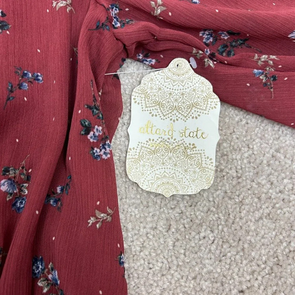 Altar'd State Dress Womens Size Small Floral Long Sleeve Fall Ladies New w Tag - Picture 4 of 11